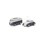 [FR] Schuco VW KAFER + VW SAMBA T1 SET WHITE/BLUE 1:87 - SH05146