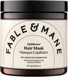 Fable and Mane Holiroots Hair Mask, Hydrating Hair Mask for Dry Damaged Hair and