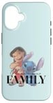 iPhone 16 Disney 100 Anniversary Lilo & Stitch D100 Quote ‘Ohana Case