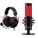 HyperX QuadCast – Standalone Microphone Cloud Alpha Gaming Headset