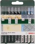 Bosch 10-Piece Wood and Metal Jigsaw Blade Set (Wood and Metal, Accessories for Jigsaws, T Shank Socket)