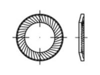 Låseskiver 10 Mm 8 Mm Rustfrit Stål A2 1000 Stk 1069878