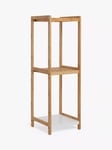 John Lewis ANYDAY Bamboo 3 Tier Bathroom Shelving Unit