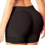 Shapewear Miracle Body Shaper And Buttock Lifter Enhancer Fake Butt Vadderade trosor Höftlyft Skulptera och boosta snörning Black M