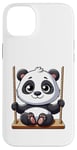 Coque pour iPhone 14 Plus Aire de jeux Panda Swinging Playground Fun