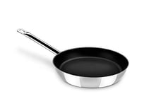 Monix Chef Non-Stick Poêle en Acier Inoxydable 18/10 avec Revêtement Anti-Adhésif Compatible Tous Feux Dont Induction 28 cm