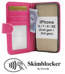 Skimblocker Plånboksfodral iPhone SE (2nd Generation) (Hotpink G652)