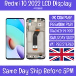 Xiaomi Redmi 10 2022 Replacement LCD Screen Display Touch Digitizer + Frame