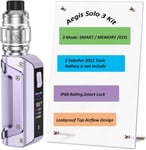 Aegis Solo 3 Kit 100 W S100 Kit with Z Subohm 2021 Tank 5.5ml, Woking Modes- Smart/Memory/Eco-Smart Lock - IP68 Rating