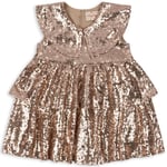 Konges Sløjd Starla sequin dress – gold blush - 2år