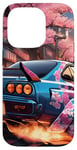 Coque pour iPhone 14 Pro JDM R34 Drift Racing Tuning Voiture Tokyo Skyline At Night Cadeau