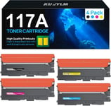 117A Cartouche De Toner Compatible Pour Hp 117A Toner W2070A Pour Color Laser Mfp 178Nw Pour Color Laser Mfp 179Fnw 178Nwg 179Fwg 150A 150Nw 150W (Noir Jaune Cyan Magenta, 4-Pack)[DYJ070252]