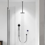 Aqualisa Smart Glo Dual Ceiling Fed Concealed Digital Shower - Black (HP/Combi)