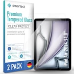 Verre Trempé [2 Pièces, Clear] Pour Ipad Air 2024 11.0"", Protecteur D'écran En Verre Hd Anti Rayures, Sans Bulles, Dureté 9h, 0.3mm Ultra Transparent, Ultra Résistant