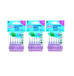 3 x Tepe Interdental Brushes Brush 1.1mm Size 6 Purple (Pack of 6 Brushes)