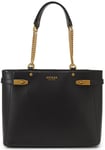 Guess Hwvb841523 Zadie Logo Shopping Tote Bag In Black