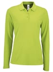 Polo Manches Longues - Femme - 02083 - Vert Pomme