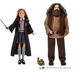 Harry Potter™ Ginny Weasley™ Collectible Doll with Hogwarts™ Uniform & Rubeus Hagrid Collectible Doll, approx. 12-inch Wearing Belted Shirt and Vest. with Dragon Accessory