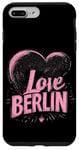 Coque pour iPhone 7 Plus/8 Plus Coeur rose I Love Berlin