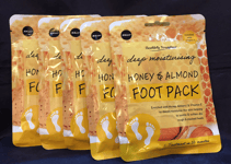 ABOXOV 5 x Honey & Almond Deep Moisturising Foot Pack Enriched with Vitamin E