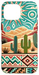 iPhone 16 Pro Max Southwest Red Rocks Desert Cacti Cactus Turquoise Brown Case