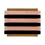 Ogeborg ODC Segment Rug Collection Stripe matta Golden-blush-black, 179x250 cm