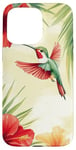 Coque pour iPhone 15 Pro Max Colibri Tropical Fleurs Florales Nature Été