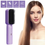 Electric Hair Straightener Brush Straight Quick Iron Hot Comb Styling Tool UK