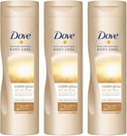 3x Dove Nourishing Body Care Self Tanning Lotion 250ml each Fair to Medium