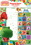 Paper Projects 01.70.30.017 The World Of Dinosaur Roar Natural History Museum Reward Chart Includes 56 Sparkly Stickers, 29.7cm x 21cm