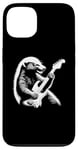 Coque pour iPhone 13 Honey Badger Jouant Guitare Électrique Rock Star Guitariste