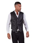 D'Arienzo Veste Cuir Homme Noir sans Manche Biker en Agneau Veritable Moto Motard Ceinture Blouson Made in Italy Gilet Noir/56/3XL