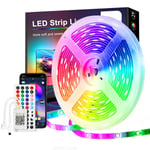 LED-ljusremsa 15M, PSTAR Bluetooth LED-ljusremsa RGB 24V med IR-fjärrkontroll App-styrd musikläge EU EU jag