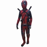 Deadpool-kostymer för barn, Halloween-klädsel Cosplay-fest Deadpool-kostym, Barn Deadpool-body Jumpsuit Cosplay-set 5-13 år X 150cm 150cm