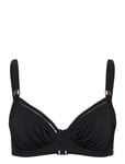 East Hampton Uw Gathered Full Cup Bikini Top Black Fantasie