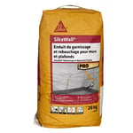 SikaWall Enduit de Garnissage Rebouchage murs et plafonds en poudre, 20kg ~ 20m²