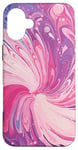 iPhone 16 Plus Swirl Pink Color Illustration Pattern Abstract Art Case