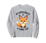 My Doppelgänger is a Fennec Fox Humor Art Sweatshirt