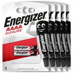 10 X Energizer AAAA Piles Alcaline 1.5V MX2500 E96 LR61 MN2500 Paquet De 2