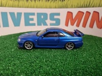 TAY32115011 - NISSAN GT-R34 V-spec II bleue - Tayumo - 1/32