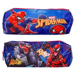 Spider-Man Rectangular Pencil Case Zipped Blue Venom Carnage Marvel Blue