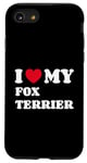 Coque pour iPhone SE (2020) / 7 / 8 Fox Terriers Foxterriers I Love My Fox Terrier Foxterrier