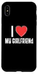 Coque pour iPhone XS Max Coeur Rouge Famille Assortie Couple I Love my Girlfriend