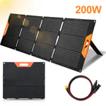 200W Panneau Solaire Pliable Panneau Solaire Chargeur Solaire Panneau Solaire pour Centrale Solaire Générateur Camping rv Bateau Panne de Courant