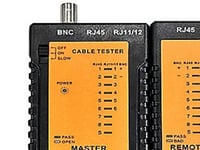 Gennemgangstester Rj45/Bnc 9V, - Tester Twisted Pair Og Coax