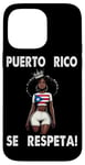 iPhone 14 Pro Max Puerto Rico Se Respeta Afro Boricua Queen PR Flag Case