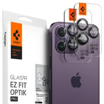 Spigen iPhone 14 Pro Max EZ Fit Linsskydd (2-pack), svart