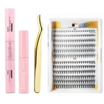 Eyelashes 240 PCS Clusters Lash Bond and Seal Makeup Tools DIY Lashes Extension