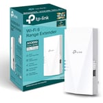 TP-Link Mesh WiFi 6 Booster, Ultraxtend WiFi Range Extender AX3000 Mbps with 1 Gigabit Port, Internet Booster, 5GHz, App Control Easy Setup, UK Plug (RE700X)