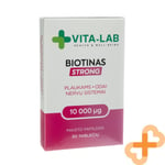 Vita-Lab Biotine Forte 10000 µg 30 Comprimés Supplément Cheveux Peau Ongles